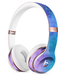 Mixed Pink Blue 3 Absorbed Watercolor Texture Full-Body Skin Kit for the Beats by Dre Solo 3 Wireless Headphones