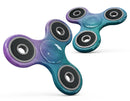 Mixed Pink Blue 3 Absorbed Watercolor Texture Full-Body Fidget Spinner Skin-Kit