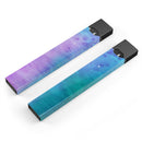 Mixed Pink Blue 3 Absorbed Watercolor Texture - Premium Decal Protective Skin-Wrap Sticker compatible with the Juul Labs vaping device