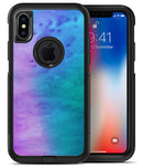Mixed Pink Blue 3 Absorbed Watercolor Texture - iPhone X OtterBox Case & Skin Kits