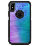 Mixed Pink Blue 3 Absorbed Watercolor Texture - iPhone X OtterBox Case & Skin Kits