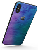 Mixed Pink Blue 3 Absorbed Watercolor Texture - iPhone X Skin-Kit
