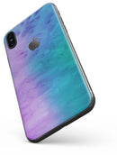 Mixed Pink Blue 3 Absorbed Watercolor Texture - iPhone X Skin-Kit