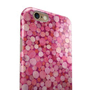 Mixed Pink Watercolor Dots iPhone 6/6s or 6/6s Plus 2-Piece Hybrid INK-Fuzed Case