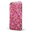Mixed Pink Watercolor Dots iPhone 6/6s or 6/6s Plus 2-Piece Hybrid INK-Fuzed Case