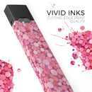 Mixed Pink Watercolor Dots - Premium Decal Protective Skin-Wrap Sticker compatible with the Juul Labs vaping device