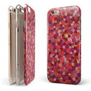 Mixed Red Watercolor Dots iPhone 6/6s or 6/6s Plus 2-Piece Hybrid INK-Fuzed Case