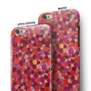 Mixed Red Watercolor Dots iPhone 6/6s or 6/6s Plus 2-Piece Hybrid INK-Fuzed Case