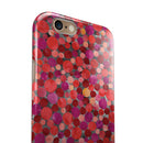 Mixed Red Watercolor Dots iPhone 6/6s or 6/6s Plus 2-Piece Hybrid INK-Fuzed Case