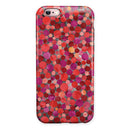Mixed Red Watercolor Dots iPhone 6/6s or 6/6s Plus 2-Piece Hybrid INK-Fuzed Case