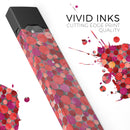 Mixed Red Watercolor Dots - Premium Decal Protective Skin-Wrap Sticker compatible with the Juul Labs vaping device