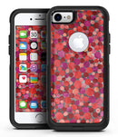 Mixed Red Watercolor Dots - iPhone 7 or 8 OtterBox Case & Skin Kits