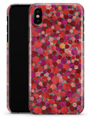 Mixed Red Watercolor Dots - iPhone X Clipit Case