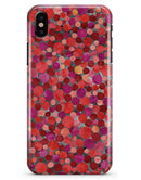 Mixed Red Watercolor Dots - iPhone X Clipit Case