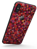Mixed Red Watercolor Dots - iPhone X Skin-Kit