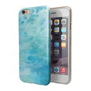 Mixed Teal 56 Absorbed Watercolor Texture iPhone 6/6s or 6/6s Plus 2-Piece Hybrid INK-Fuzed Case