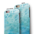Mixed Teal 56 Absorbed Watercolor Texture iPhone 6/6s or 6/6s Plus 2-Piece Hybrid INK-Fuzed Case