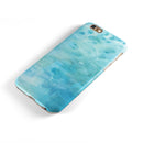 Mixed Teal 56 Absorbed Watercolor Texture iPhone 6/6s or 6/6s Plus 2-Piece Hybrid INK-Fuzed Case