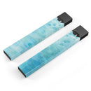 Mixed Teal 56 Absorbed Watercolor Texture - Premium Decal Protective Skin-Wrap Sticker compatible with the Juul Labs vaping device