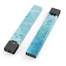 Mixed Teal 56 Absorbed Watercolor Texture - Premium Decal Protective Skin-Wrap Sticker compatible with the Juul Labs vaping device