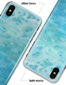 Mixed Teal 56 Absorbed Watercolor Texture - iPhone X Clipit Case