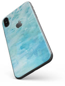 Mixed Teal 56 Absorbed Watercolor Texture - iPhone X Skin-Kit