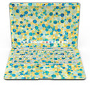 Mixed Yellow and Blue Watercolor Dots - MacBook Air Skin Kit