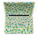 Mixed Yellow and Blue Watercolor Dots - MacBook Pro with Retina Display Full-Coverage Skin Kit