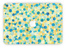Mixed Yellow and Blue Watercolor Dots - MacBook Pro with Retina Display Full-Coverage Skin Kit