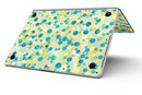 Mixed Yellow and Blue Watercolor Dots - MacBook Pro with Retina Display Full-Coverage Skin Kit