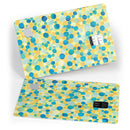 Mixed Yellow and Blue Watercolor Dots - Premium Protective Decal Skin-Kit for the Apple Credit Card