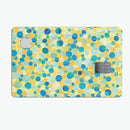 Mixed Yellow and Blue Watercolor Dots - Premium Protective Decal Skin-Kit for the Apple Credit Card