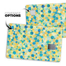 Mixed Yellow and Blue Watercolor Dots - Premium Protective Decal Skin-Kit for the Apple Credit Card