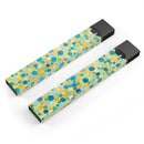 Mixed Yellow and Blue Watercolor Dots - Premium Decal Protective Skin-Wrap Sticker compatible with the Juul Labs vaping device