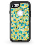 Mixed Yellow and Blue Watercolor Dots - iPhone 7 or 8 OtterBox Case & Skin Kits