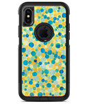 Mixed Yellow and Blue Watercolor Dots - iPhone X OtterBox Case & Skin Kits