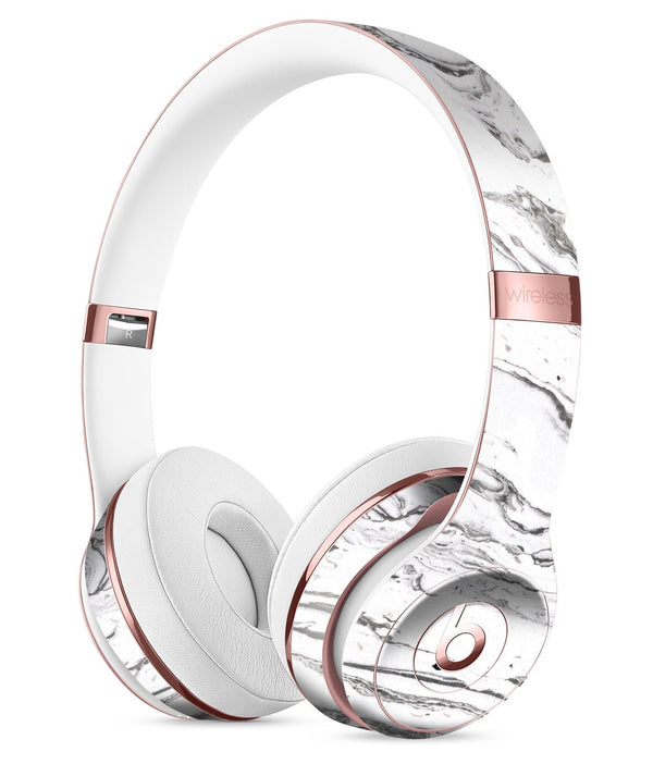 Mixtured BW Textured Marble Full-Body Skin Kit for the Beats by Dre Solo 3 Wireless Headphones