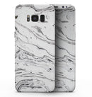 Mixtured BW Textured Marble - Samsung Galaxy S8 Full-Body Skin Kit