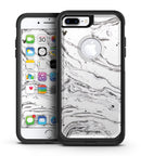 Mixtured BW Textured Marble - iPhone 7 or 7 Plus Commuter Case Skin Kit