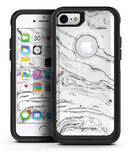 Mixtured BW Textured Marble - iPhone 7 or 7 Plus Commuter Case Skin Kit