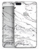 Mixtured BW Textured Marble - Skin-kit for the iPhone 8 or 8 Plus