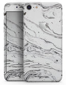Mixtured BW Textured Marble - Skin-kit for the iPhone 8 or 8 Plus