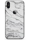 Mixtured BW Textured Marble - iPhone X Skin-Kit