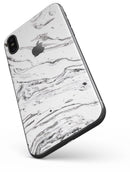 Mixtured BW Textured Marble - iPhone X Skin-Kit