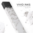 Mixtured BW v2 Textured Marble - Premium Decal Protective Skin-Wrap Sticker compatible with the Juul Labs vaping device
