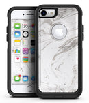 Mixtured BW v2 Textured Marble - iPhone 7 or 7 Plus Commuter Case Skin Kit