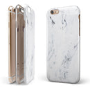 Mixtured Blue 31 Textured Marble iPhone 6/6s or 6/6s Plus 2-Piece Hybrid INK-Fuzed Case