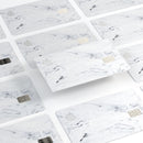 Mixtured Blue 31 Textured Marble - Premium Protective Decal Skin-Kit for the Apple Credit Card