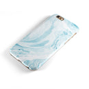 Mixtured Blue 34 Textured Marble iPhone 6/6s or 6/6s Plus 2-Piece Hybrid INK-Fuzed Case
