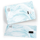 Mixtured Blue 34 Textured Marble - Premium Protective Decal Skin-Kit for the Apple Credit Card